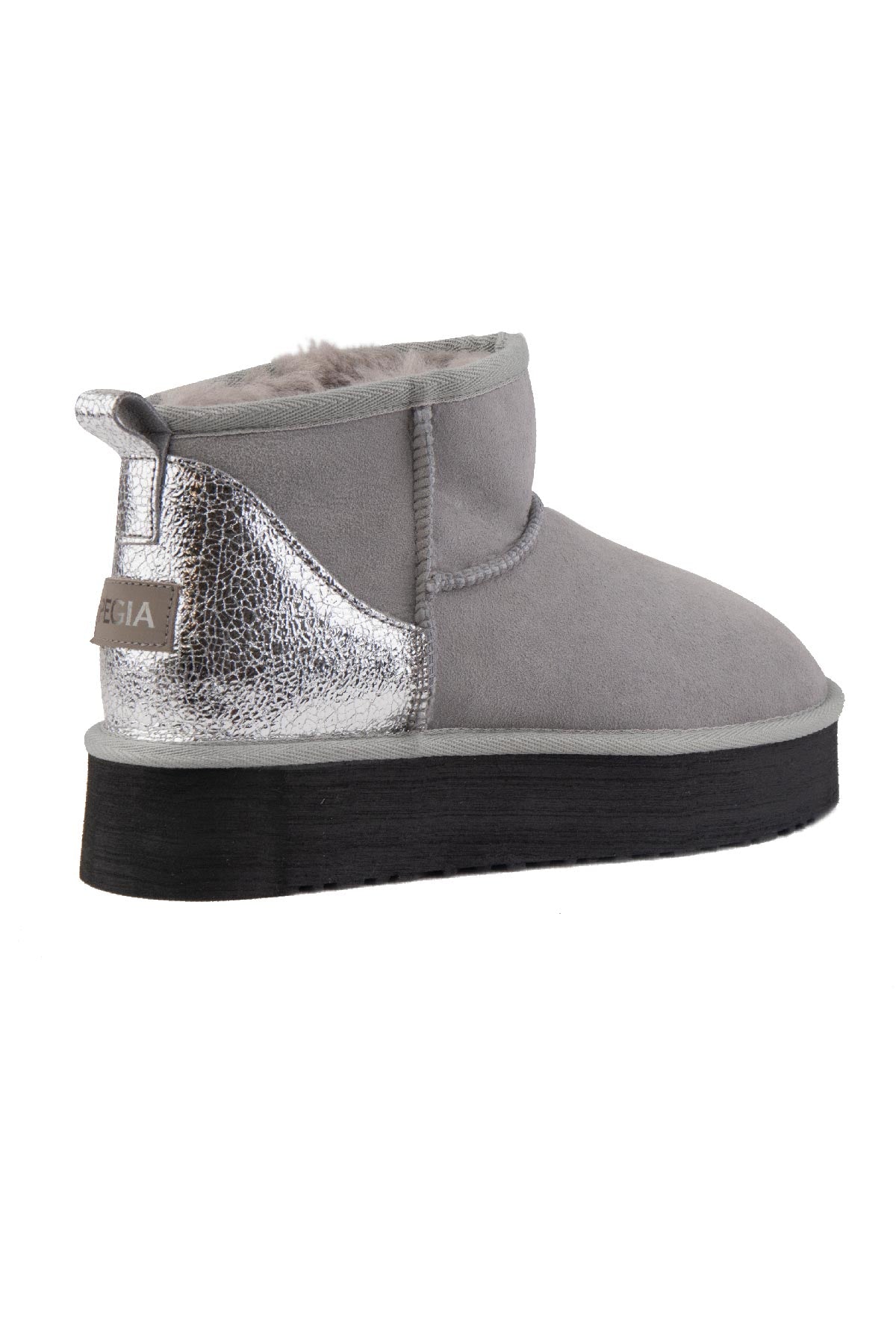 Pegia Jelsa Glossy Detailed Genuine Suede Women's Platform Boots - Pegia