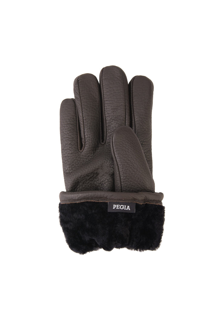 Pegia Valle Deerskin Shearling Men's Gloves - Pegia