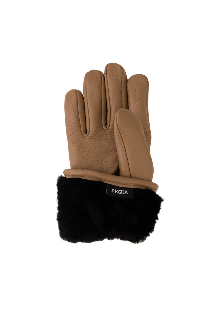 Pegia Valle Deerskin Shearling Men's Gloves - Pegia