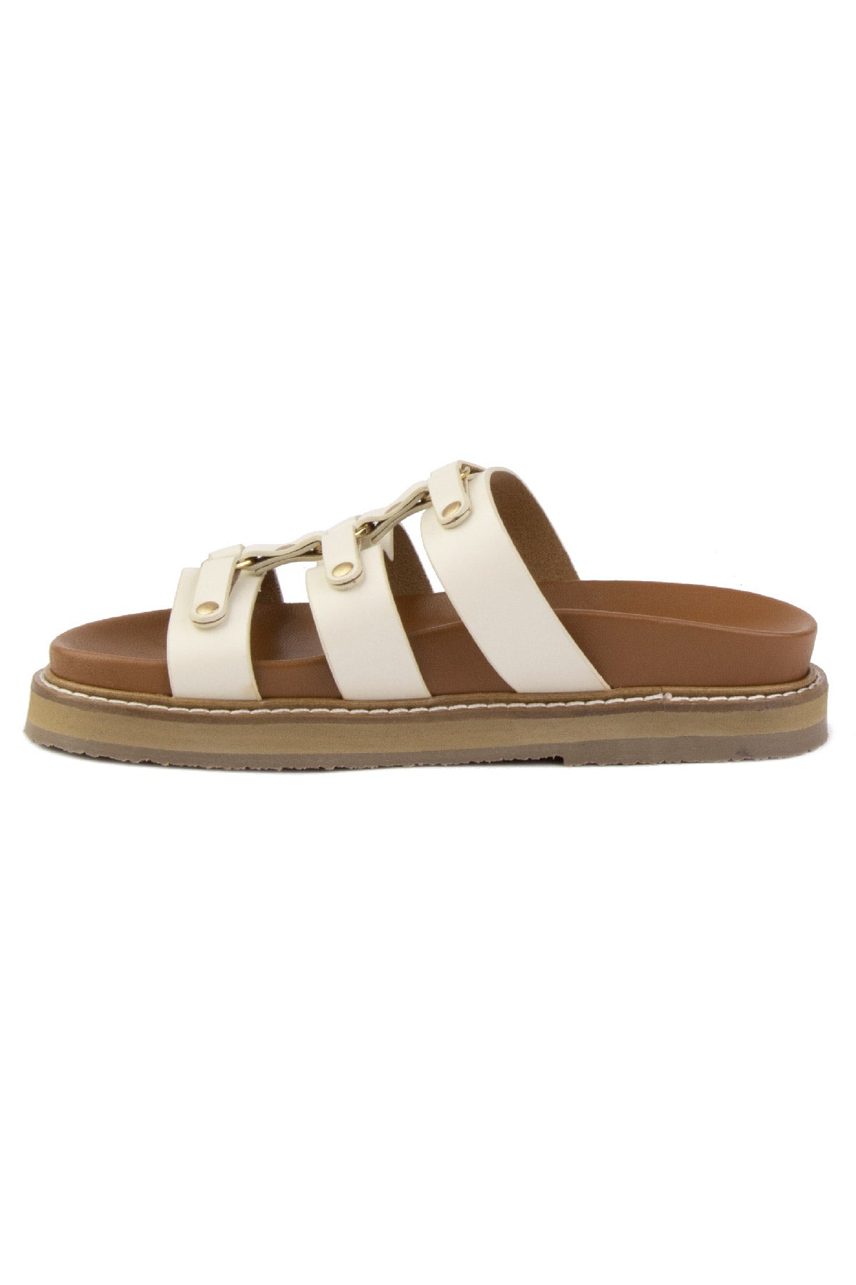 Pegia Lida Leather Women's Slides - Pegia