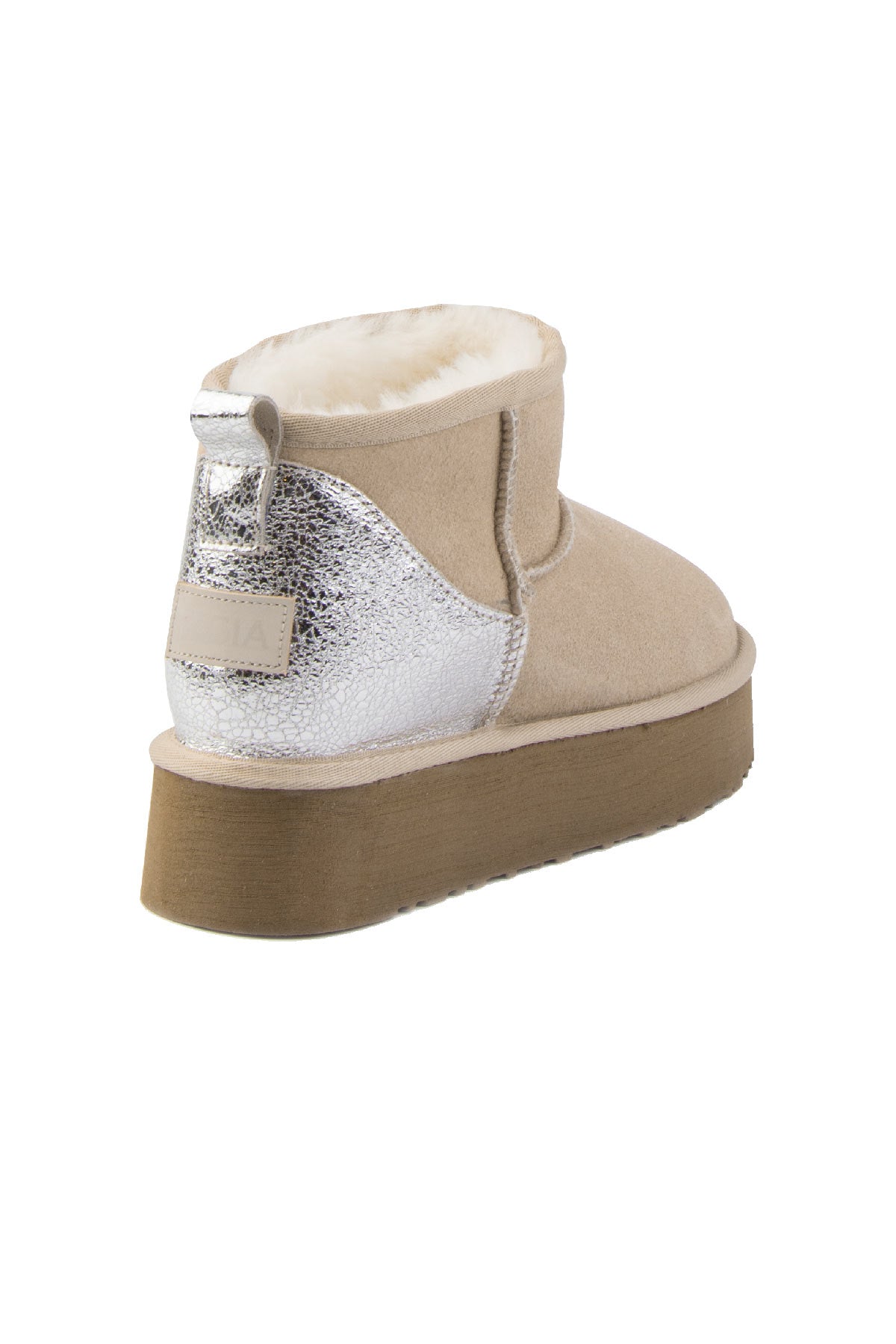 Pegia Jelsa Glossy Detailed Genuine Suede Women's Platform Boots - Pegia