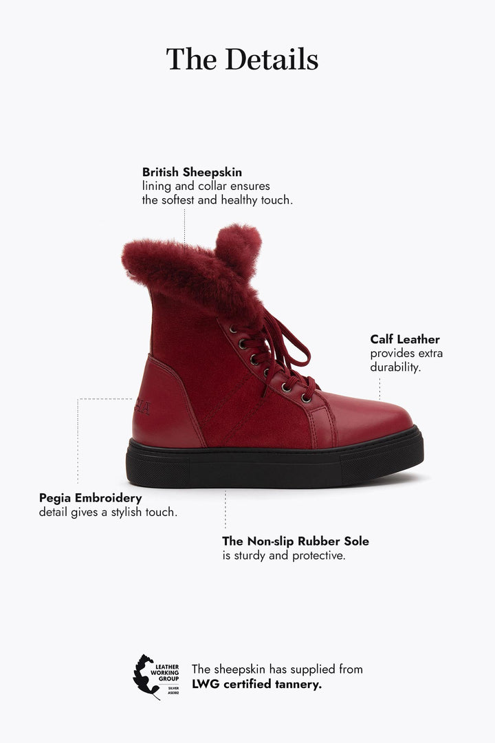 Pegia Leira Shearling Women's Boots - Pegia