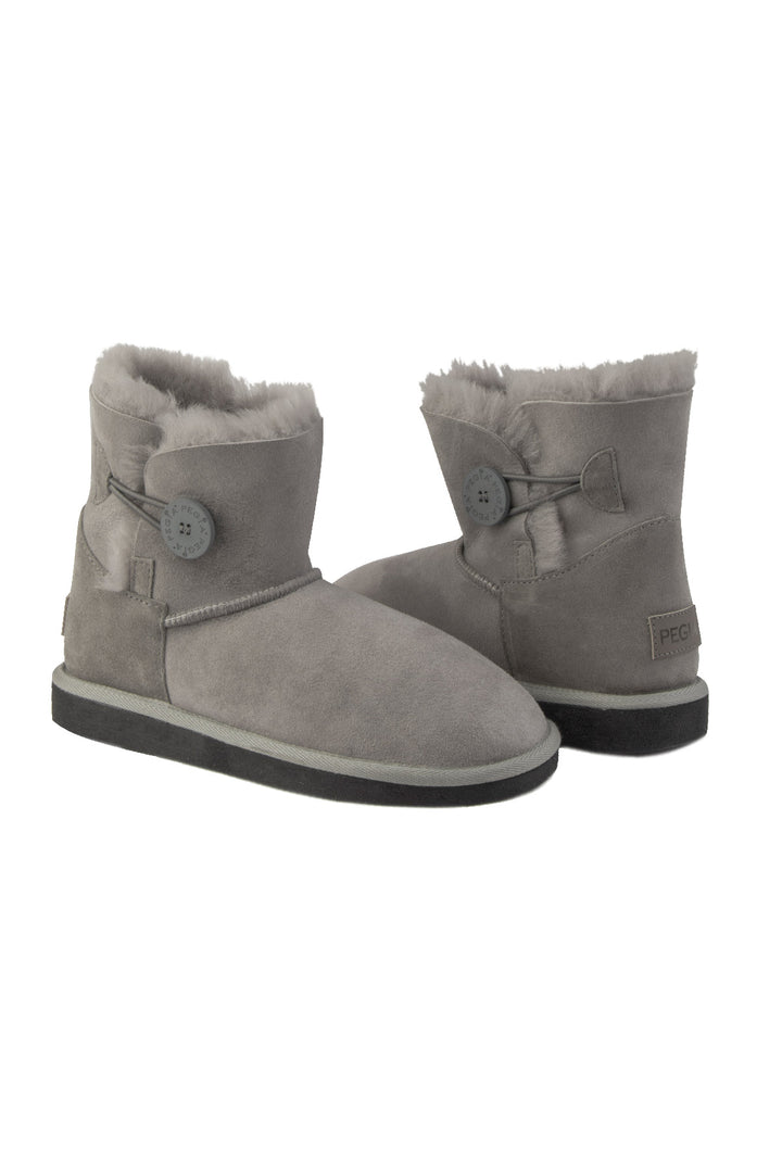 Pegia Moa Genuine Suede Button Women's Boots - Pegia