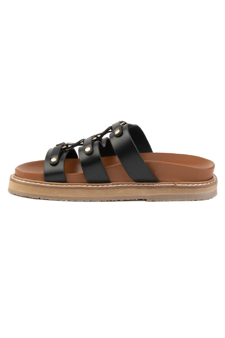Pegia Lida Leather Women's Slides - Pegia
