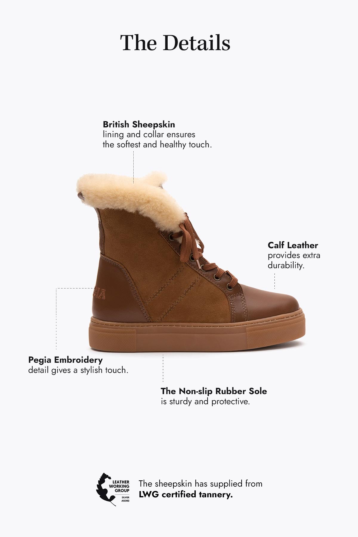 Pegia Leira Shearling Women's Boots - Pegia
