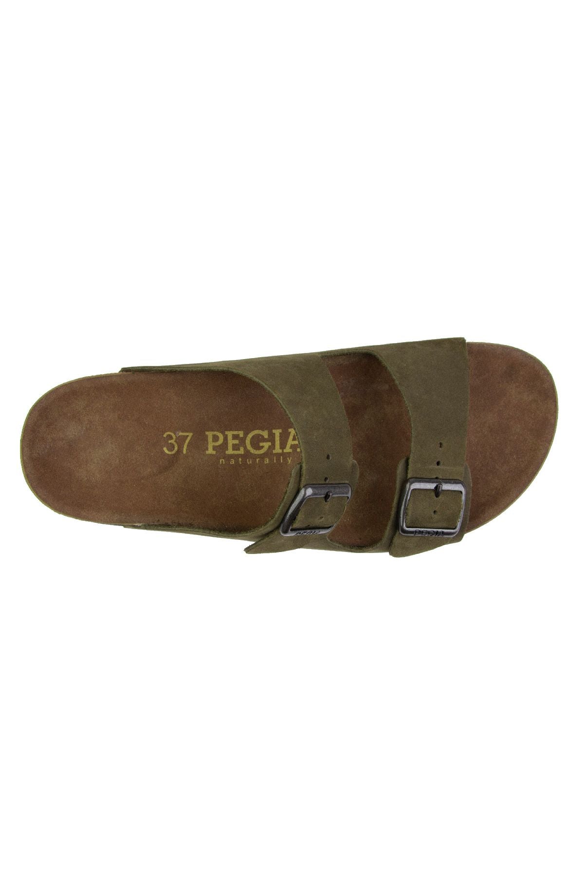 Pegia Santio Nubuck Unisex Buckle Slippers
