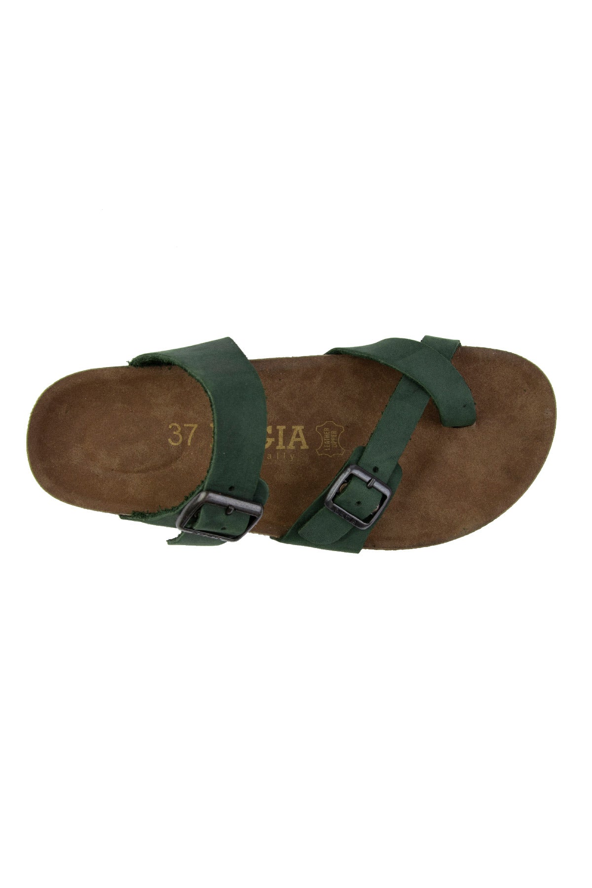 Pegia Sarnes Genuine Suede Women's Toe Loop Slides - Pegia