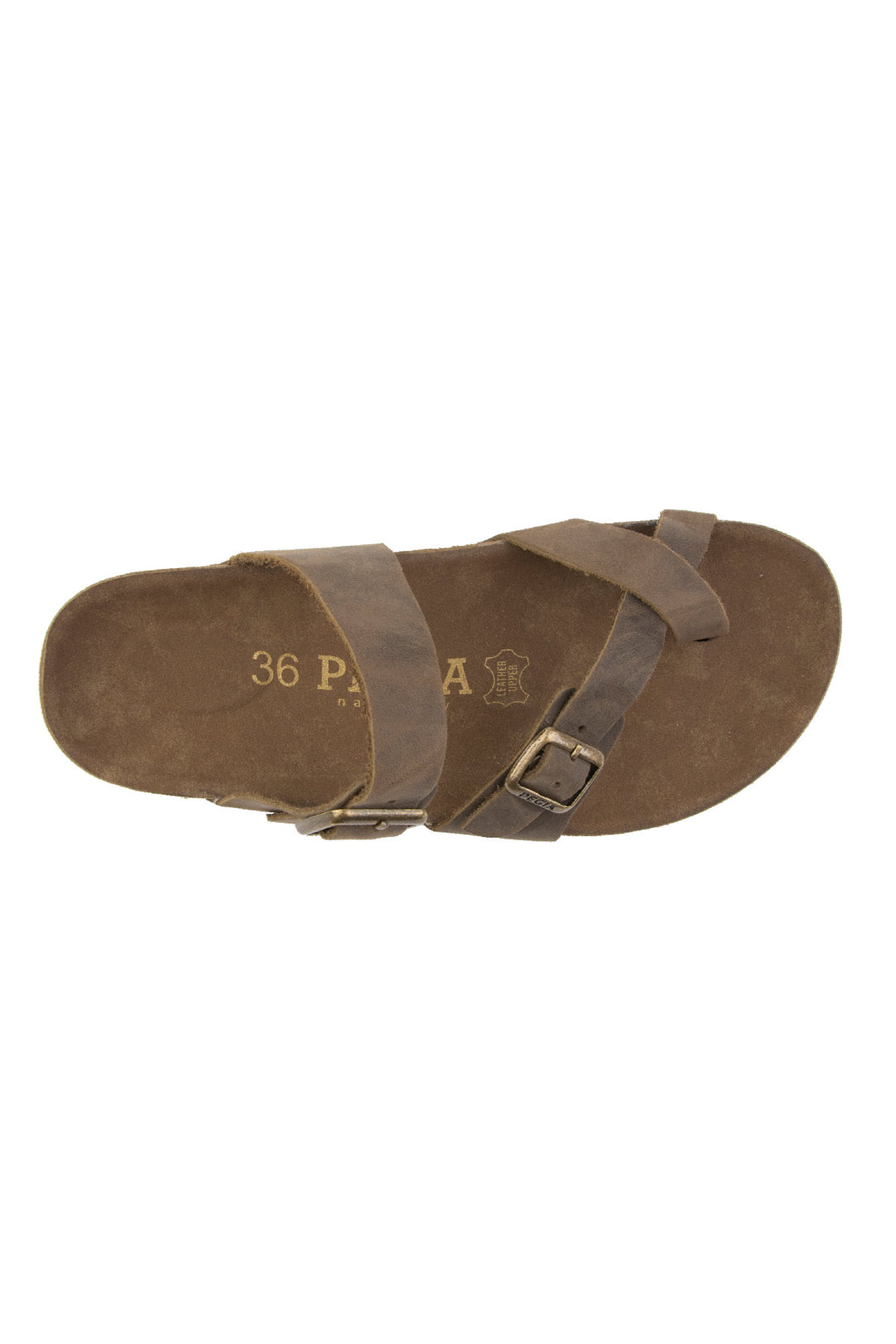 Pegia Sarnes Genuine Suede Women's Toe Loop Slides - Pegia