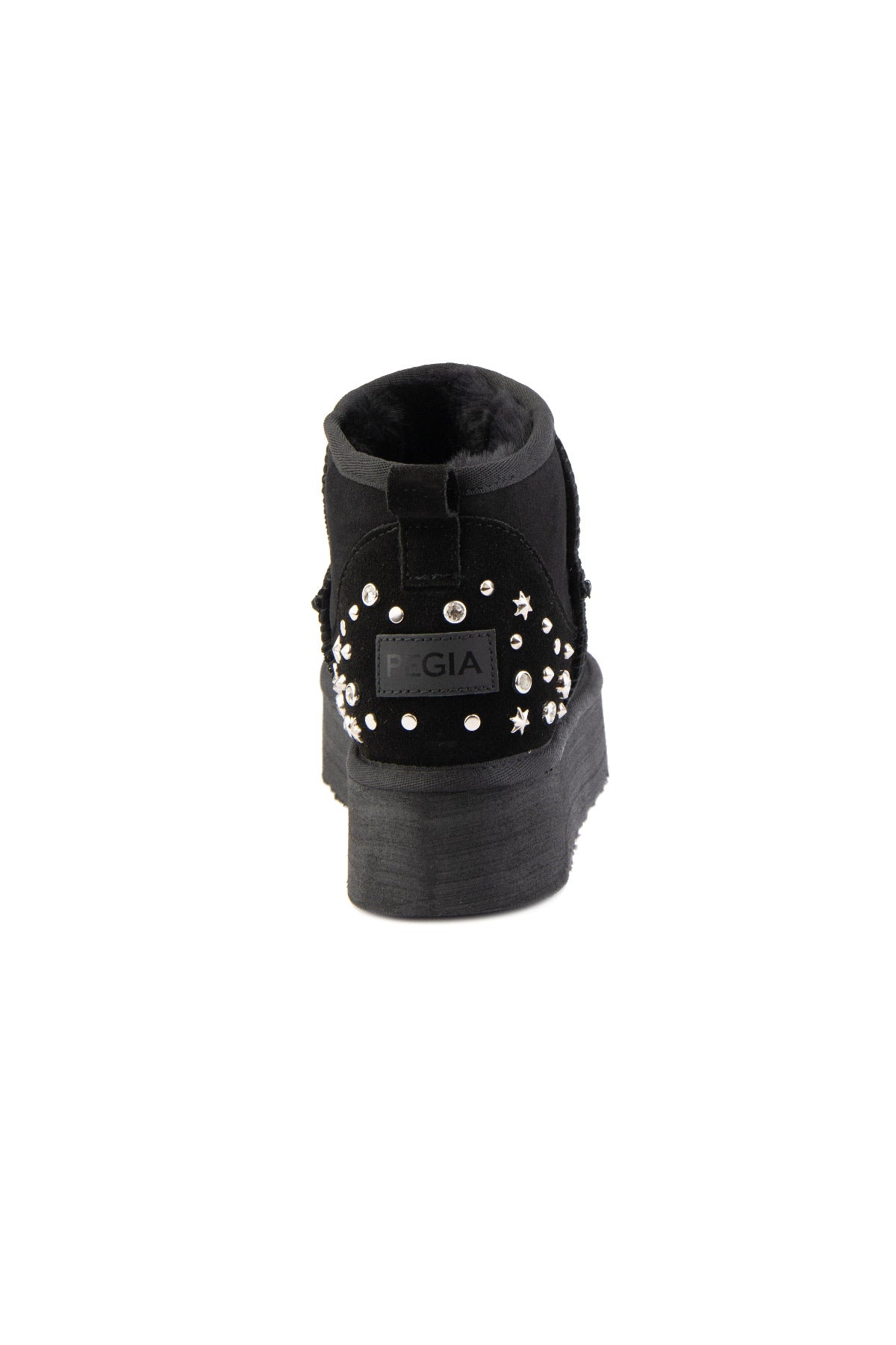 Pegia Masca Genuine Suede Jewel Detailed Women's Platform Boots - Pegia