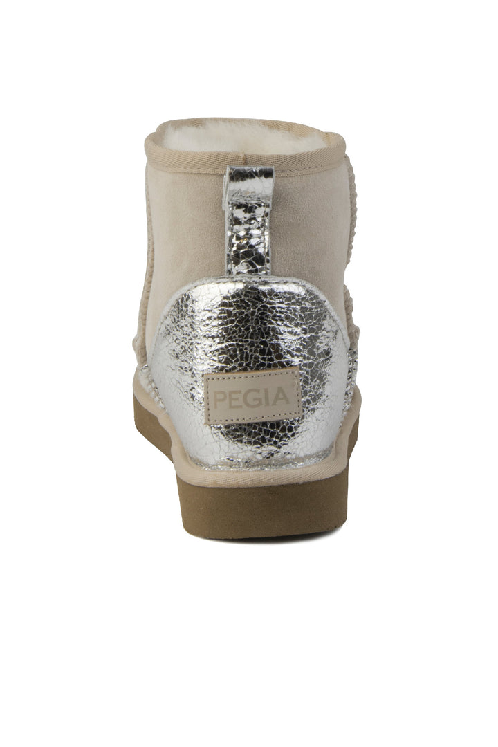 Pegia Jelsa Glossy Detailed Genuine Suede Women's Short Boots - Pegia