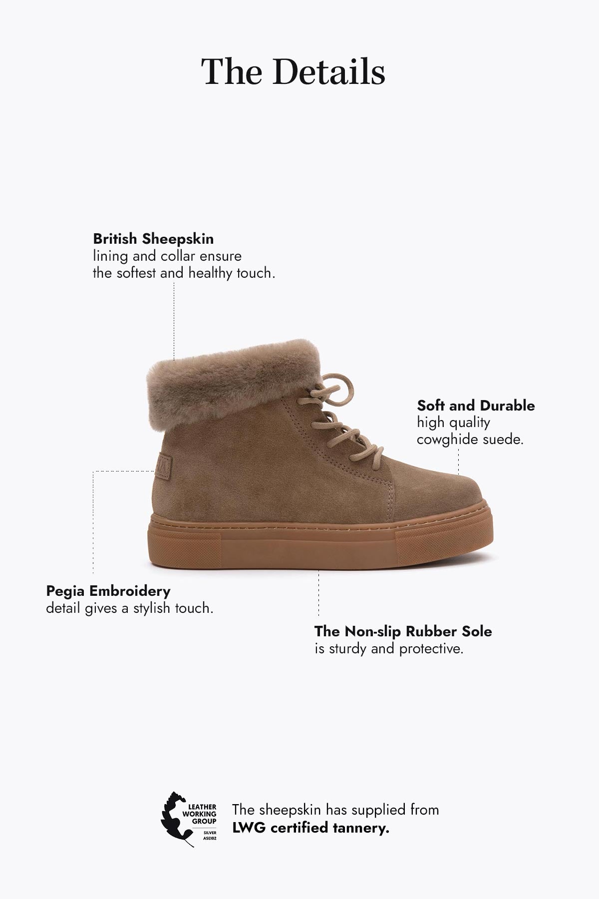 Pegia Adel Shearling Women's Boots - Pegia