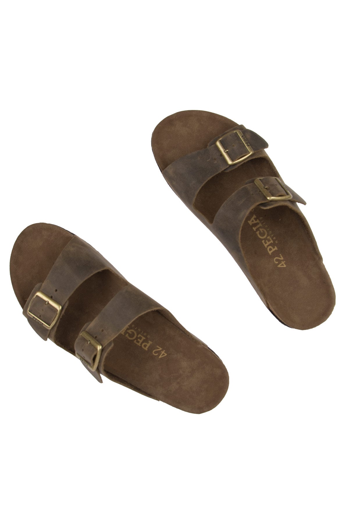 Pegia Santio Nubuck Unisex Buckle Slippers