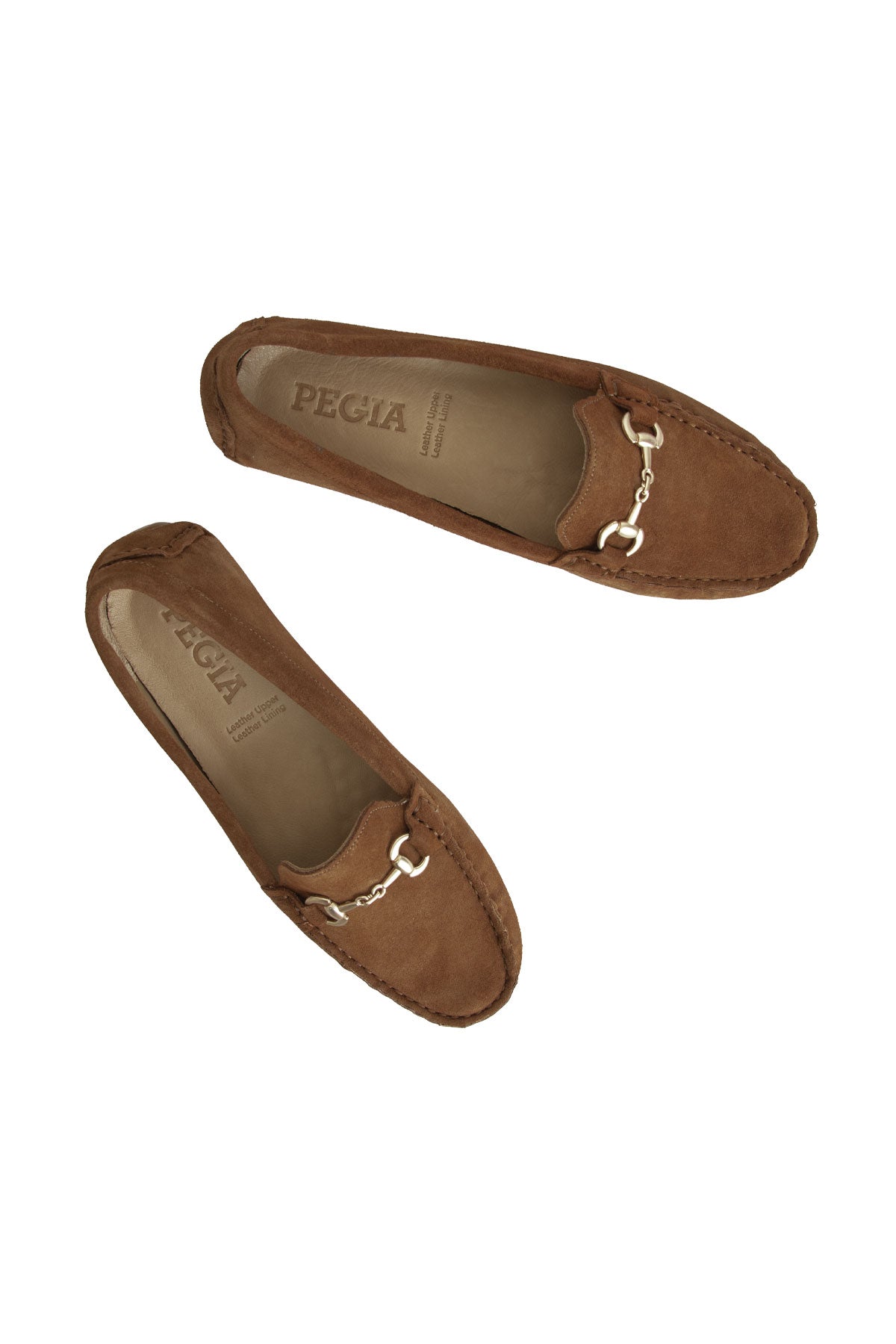 Pegia Perla Women's Genuine Suede Horsebit Loafers