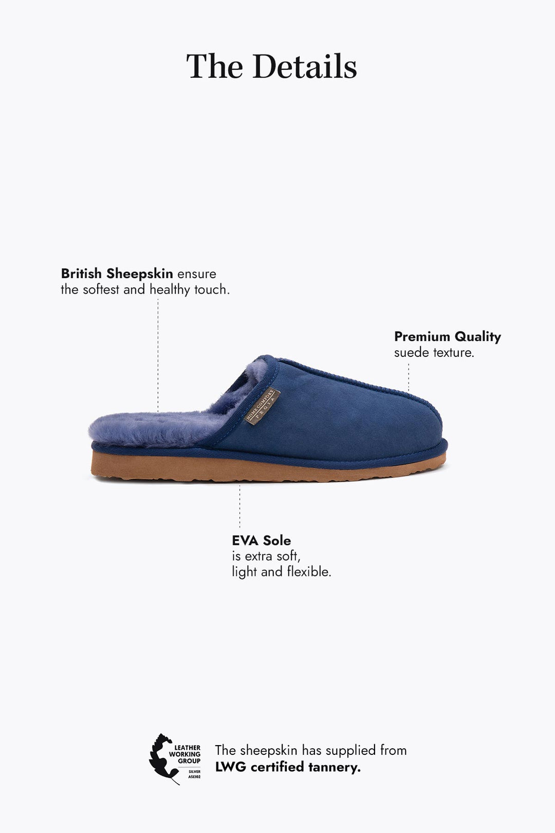 Pegia Fermo Shearling Men's Slippers - Pegia