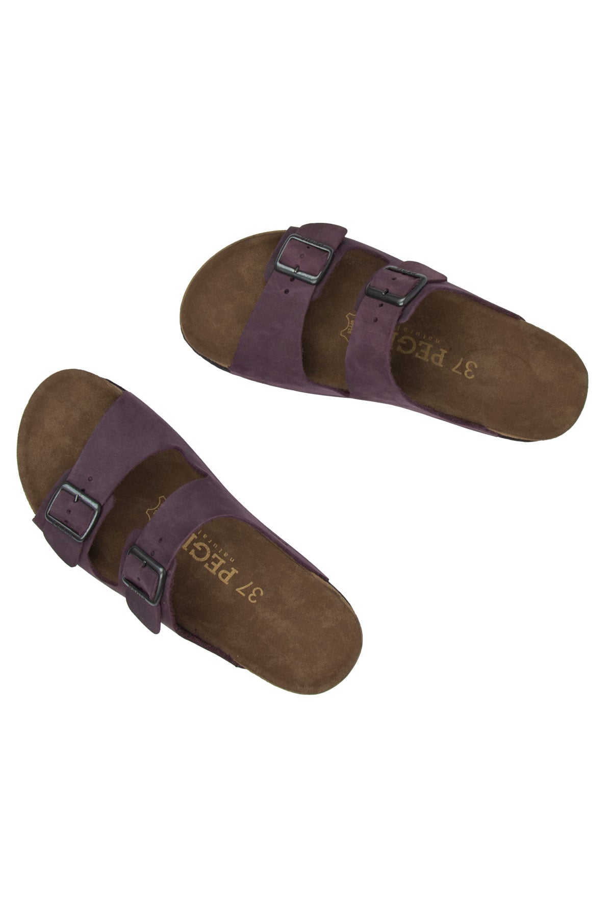 Pegia Santio Nubuck Unisex Buckle Slippers