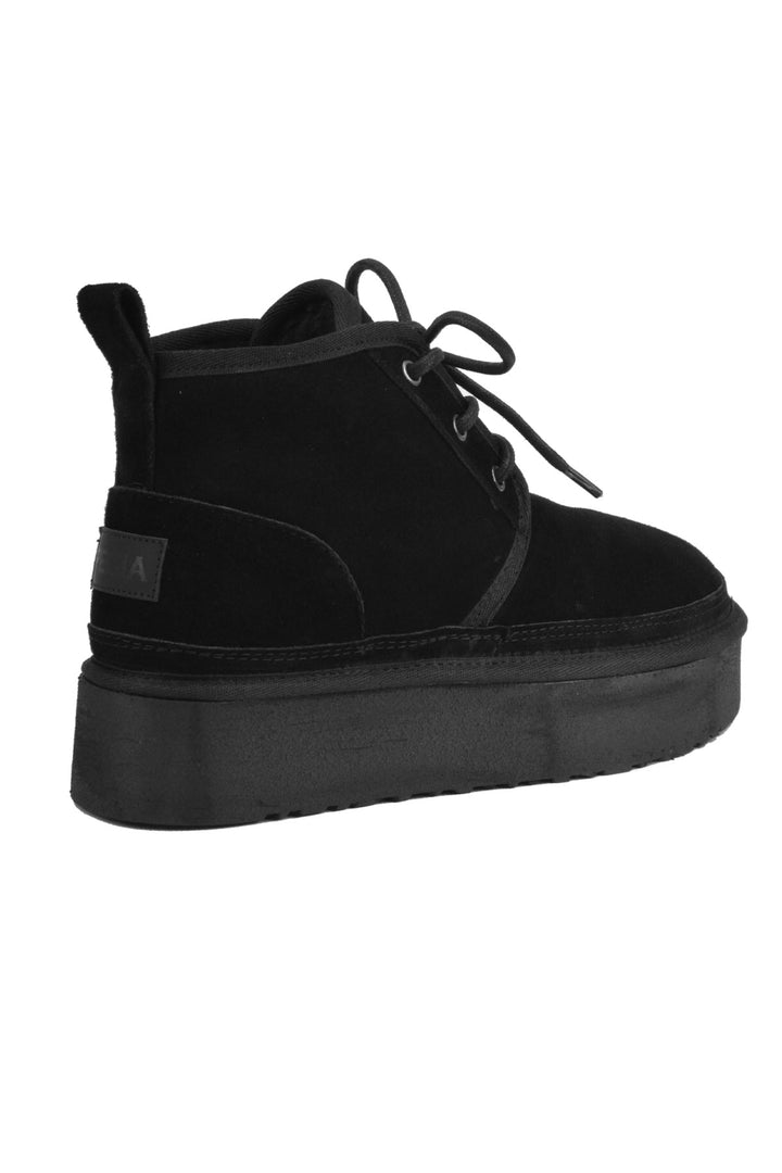 Pegia Muda Genuine Suede Lace-Up Women's Platform Boots - Pegia