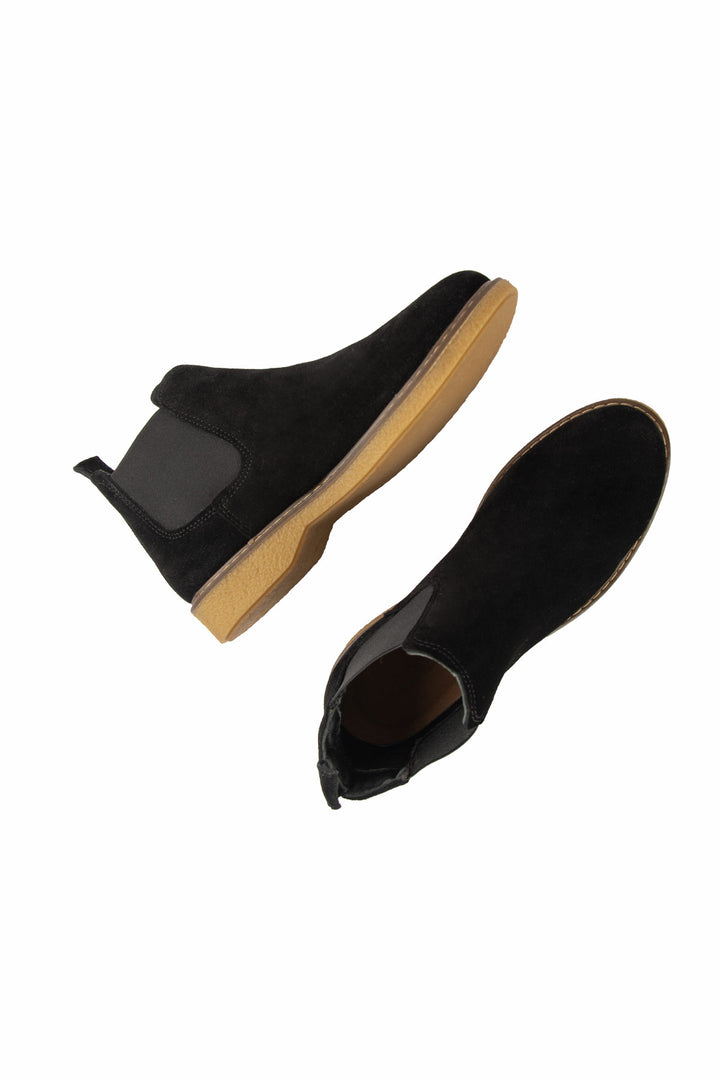 Damskie botki Chelsea Pegia Livia z naturalnego zamszu