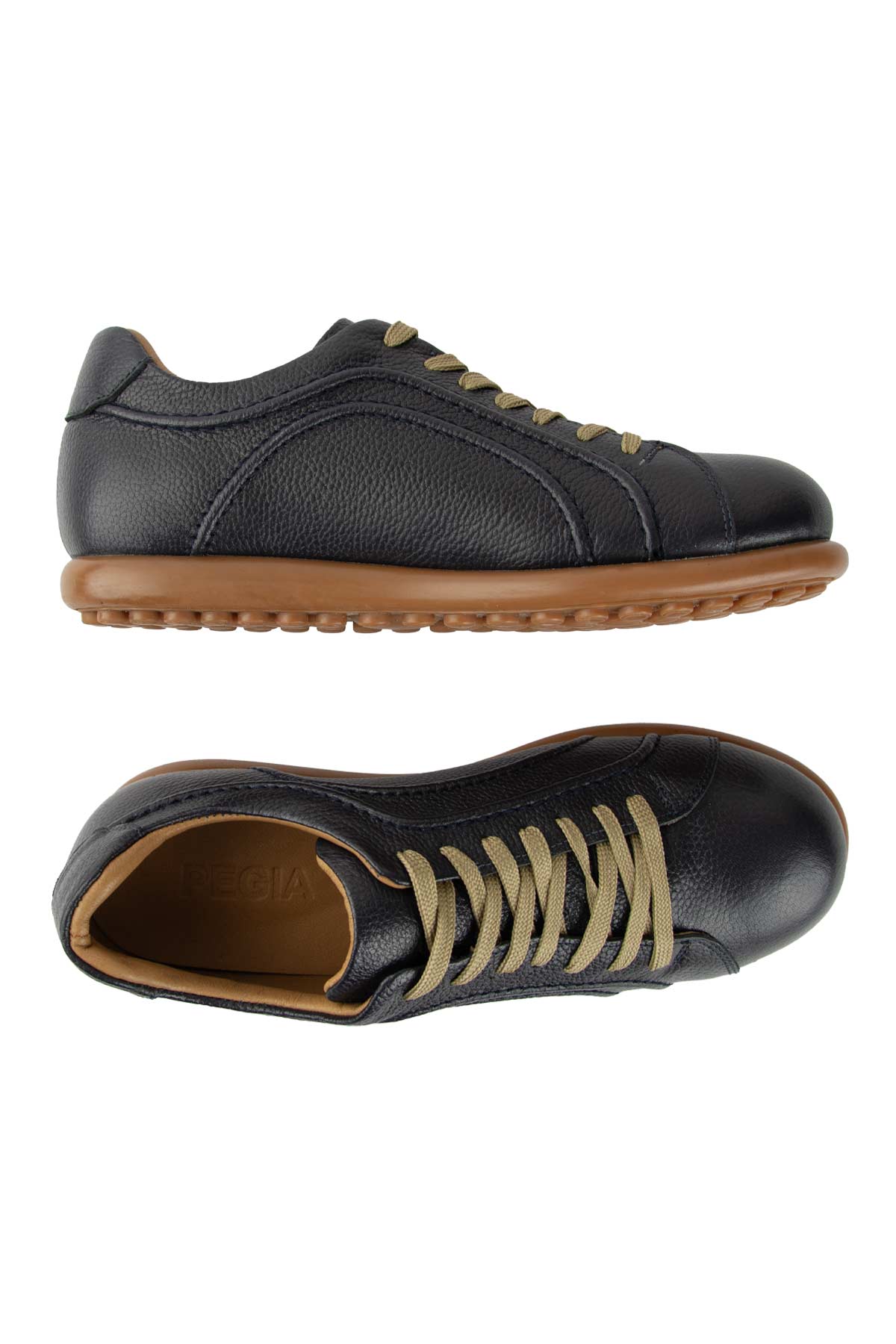 Pegia Parga Herrsneakers i läder för vardag