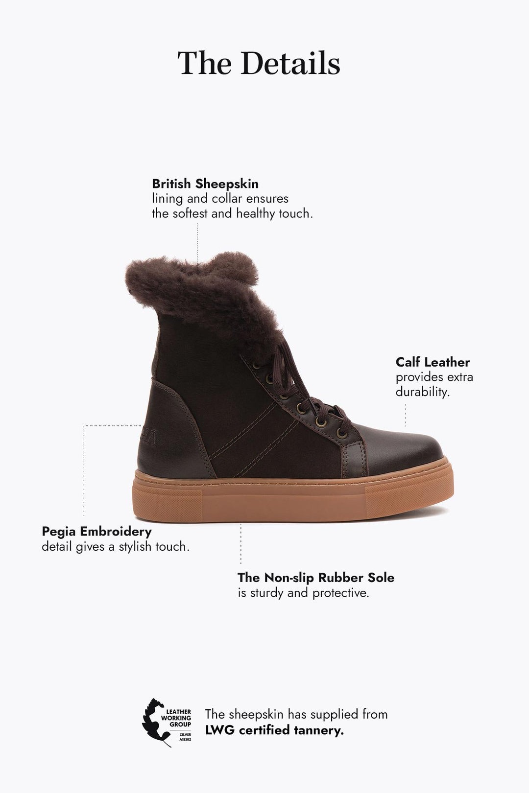 Pegia Leira Shearling Women's Boots - Pegia