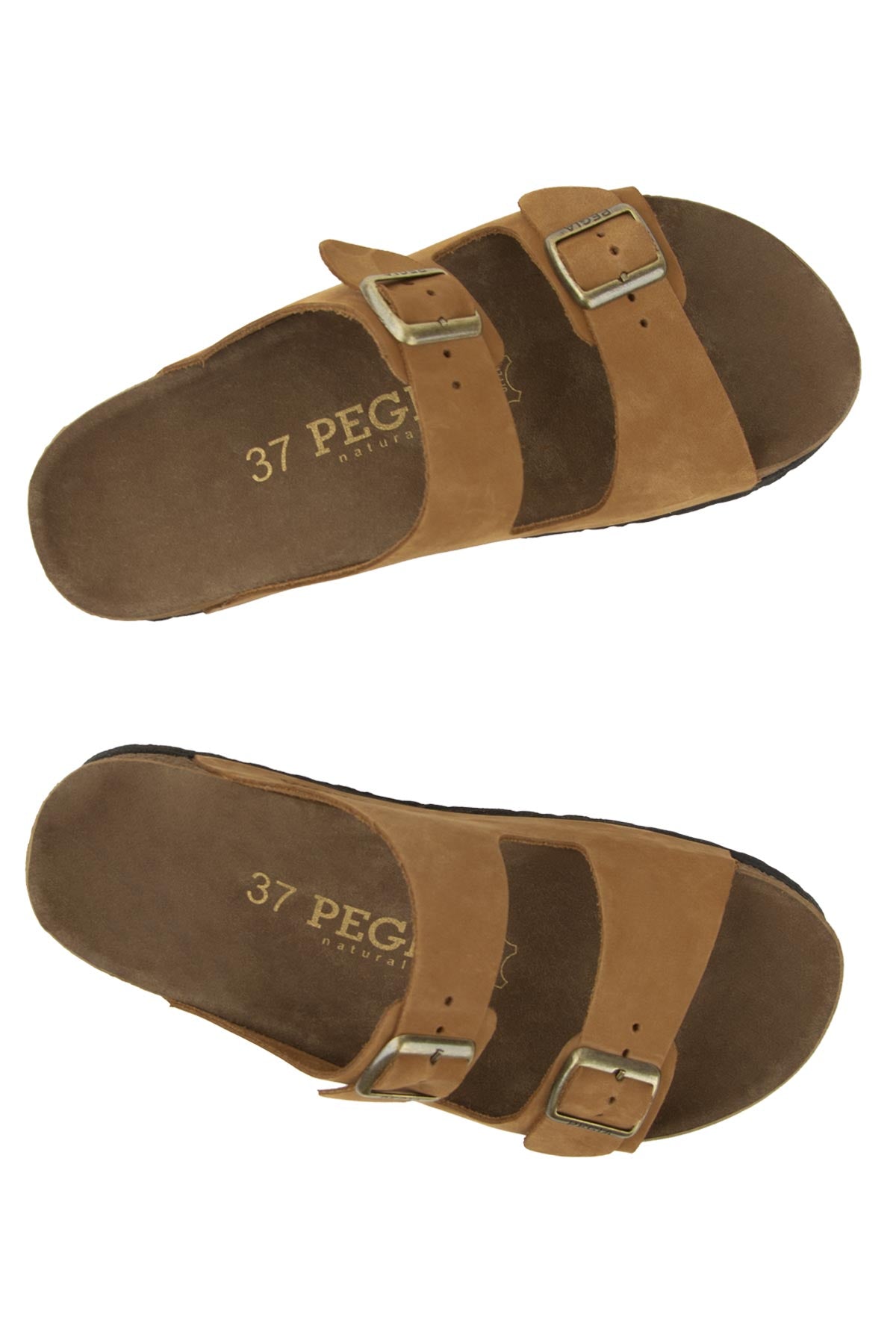 Pegia Santio Nubuck Unisex Buckle Slippers