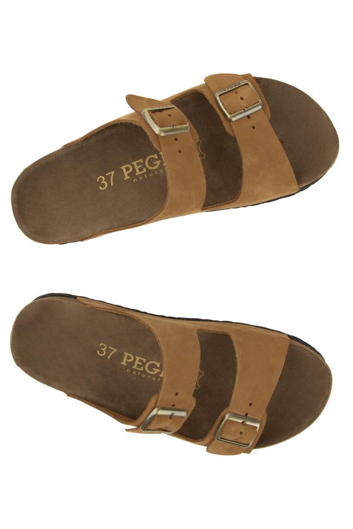 Pegia Santio Nubuck Unisex Buckle Slippers
