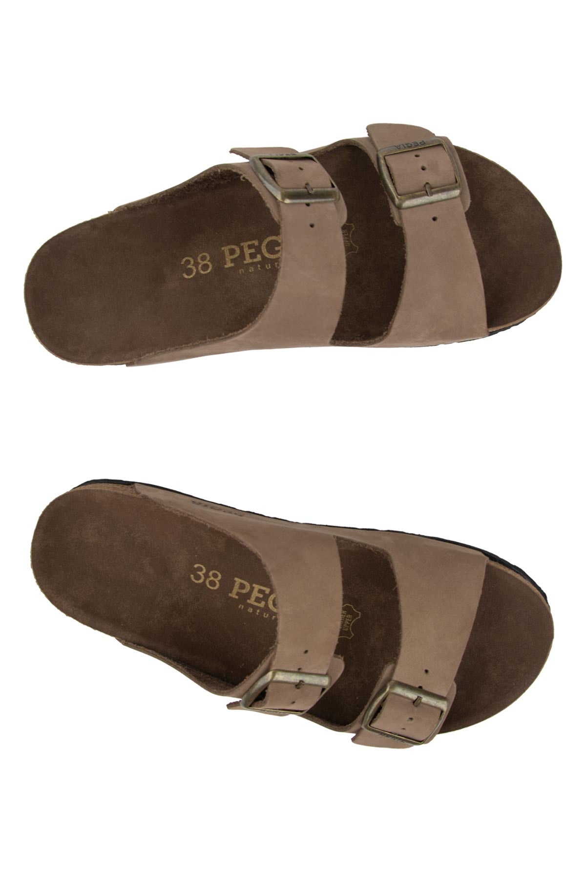 Pegia Santio Nubuck Unisex Buckle Slippers