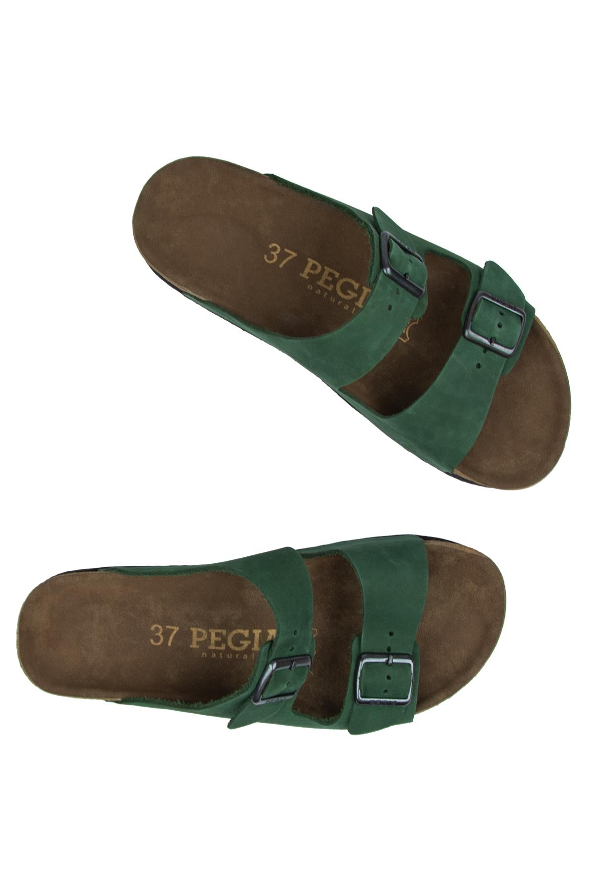 Pegia Santio Nubuck Unisex Buckle Slippers
