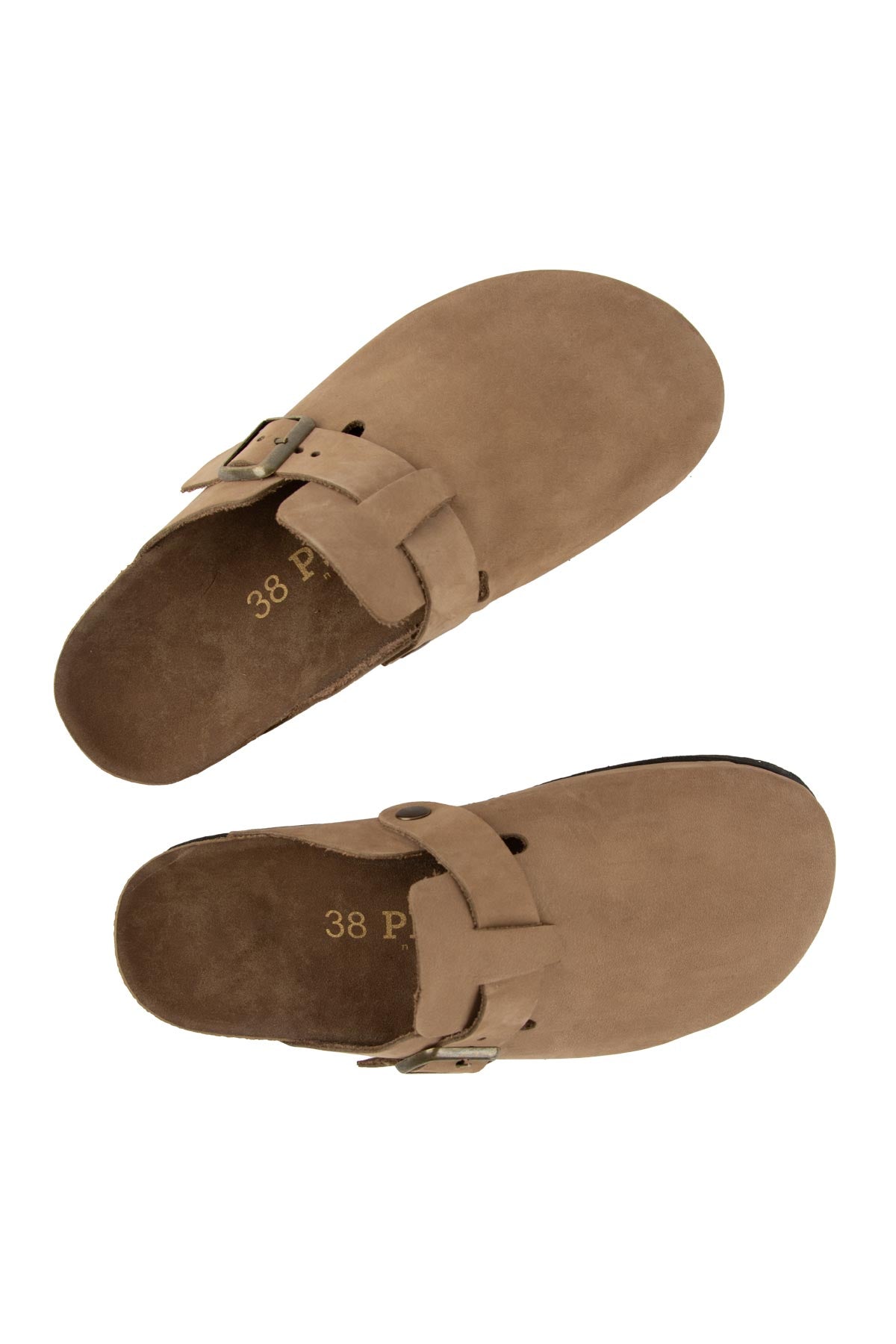Pegia Vera Women's Nubuck Leather Clog Mules