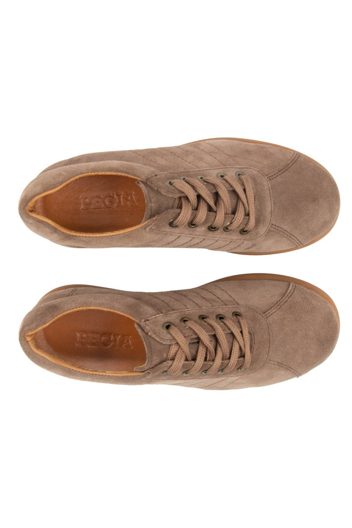 Sapatos de Camurça Autêntica Femininos Pegia Avina