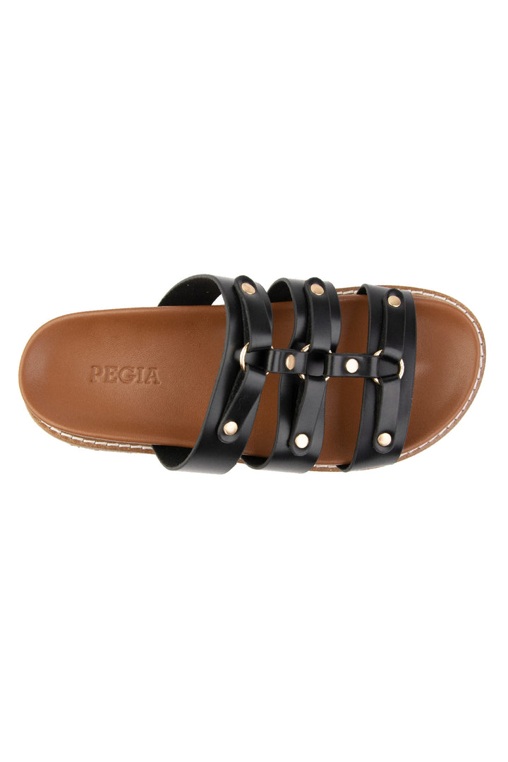 Pegia Lida Leather Women's Slides - Pegia