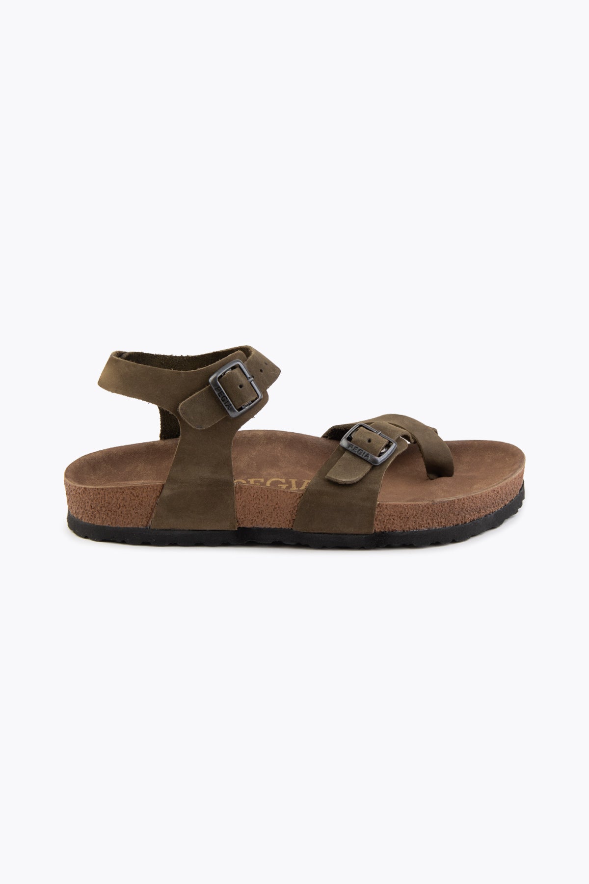 Pegia Neria Genuine Suede Women's Toe Loop Sandals