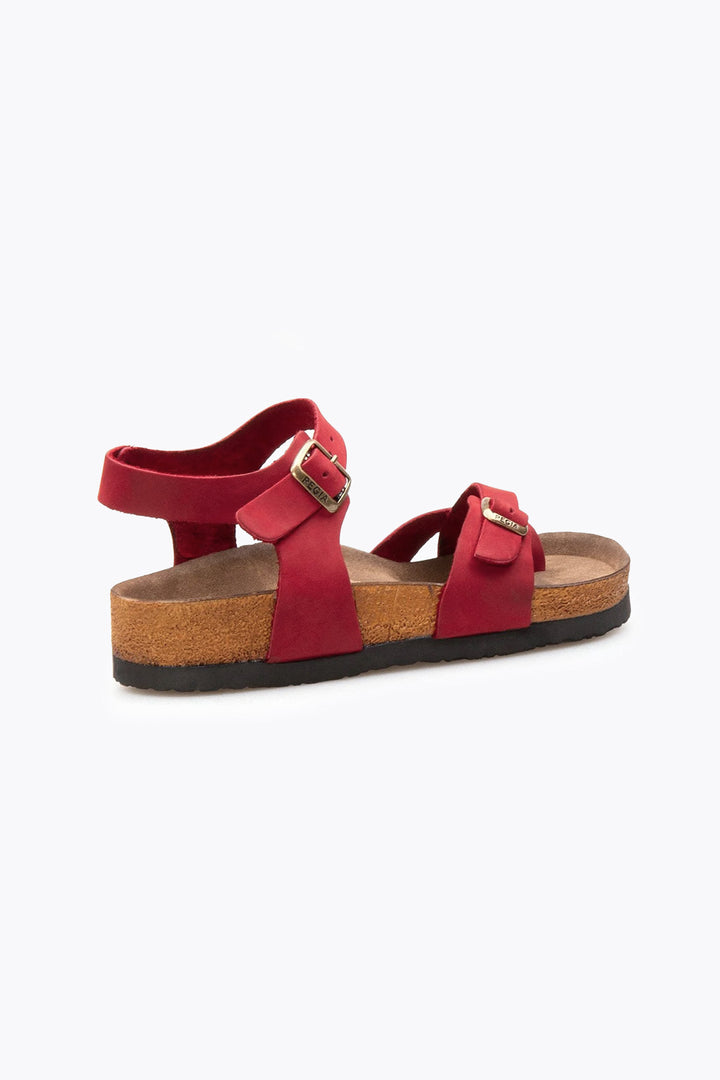 Pegia Neria Genuine Suede Women's Toe Loop Sandals - Pegia