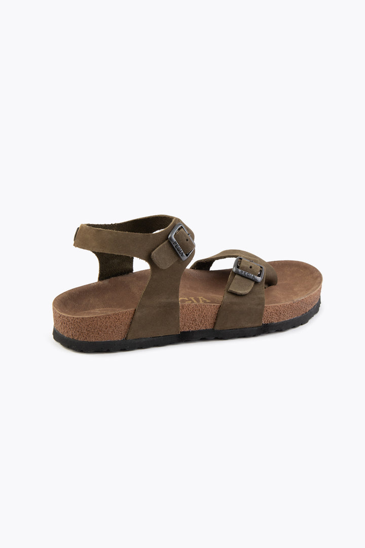 Pegia Neria Genuine Suede Women's Toe Loop Sandals - Pegia