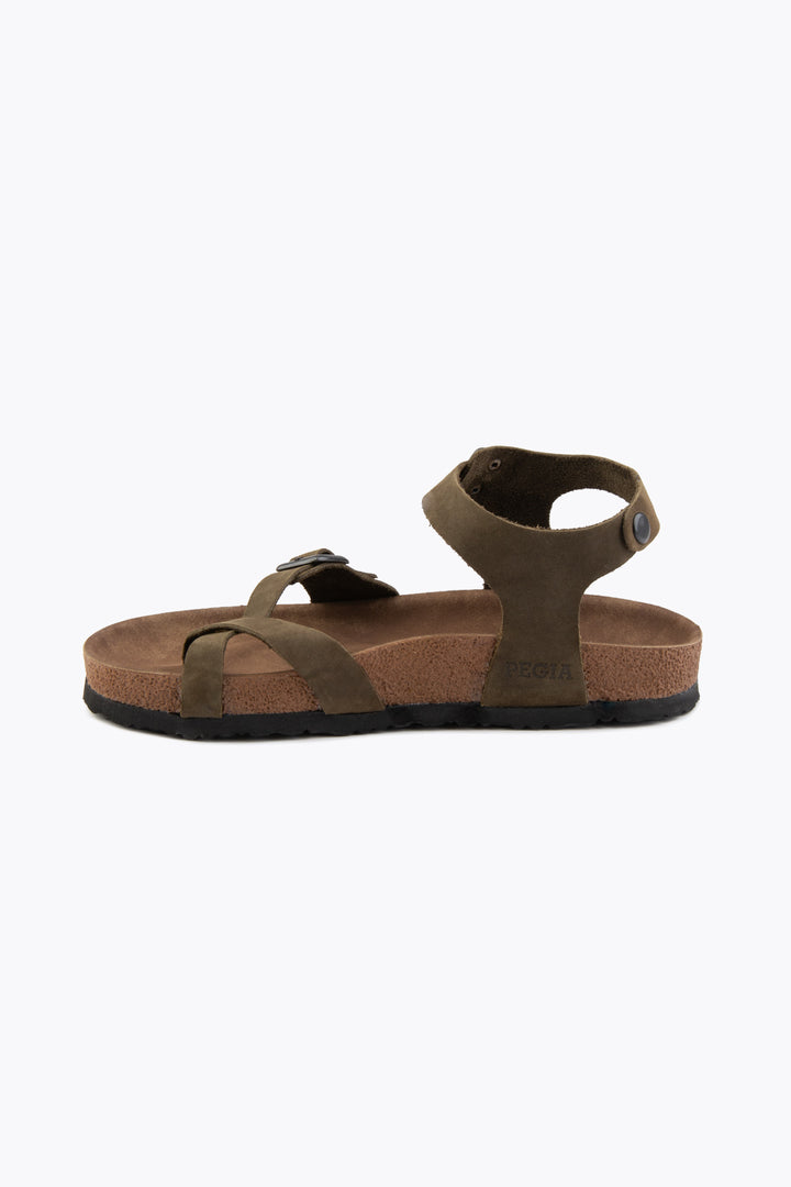 Pegia Neria Genuine Suede Women's Toe Loop Sandals - Pegia