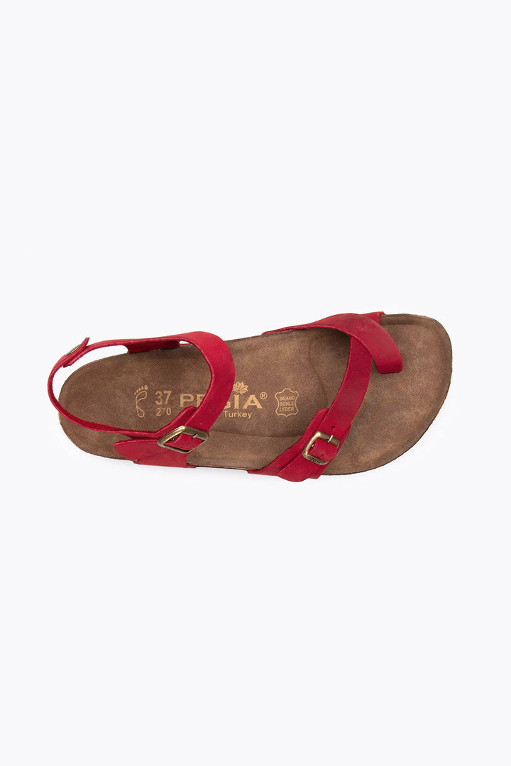 Pegia Neria Genuine Suede Women's Toe Loop Sandals - Pegia