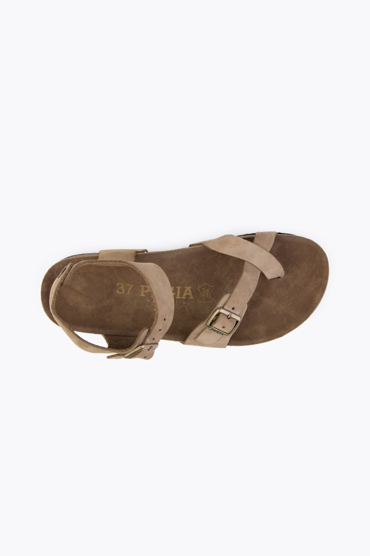Pegia Neria Genuine Suede Women's Toe Loop Sandals - Pegia