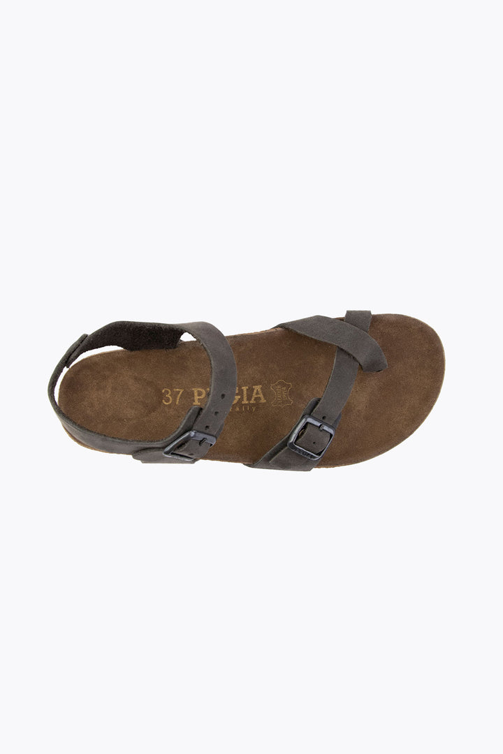 Pegia Neria Genuine Suede Women's Toe Loop Sandals - Pegia