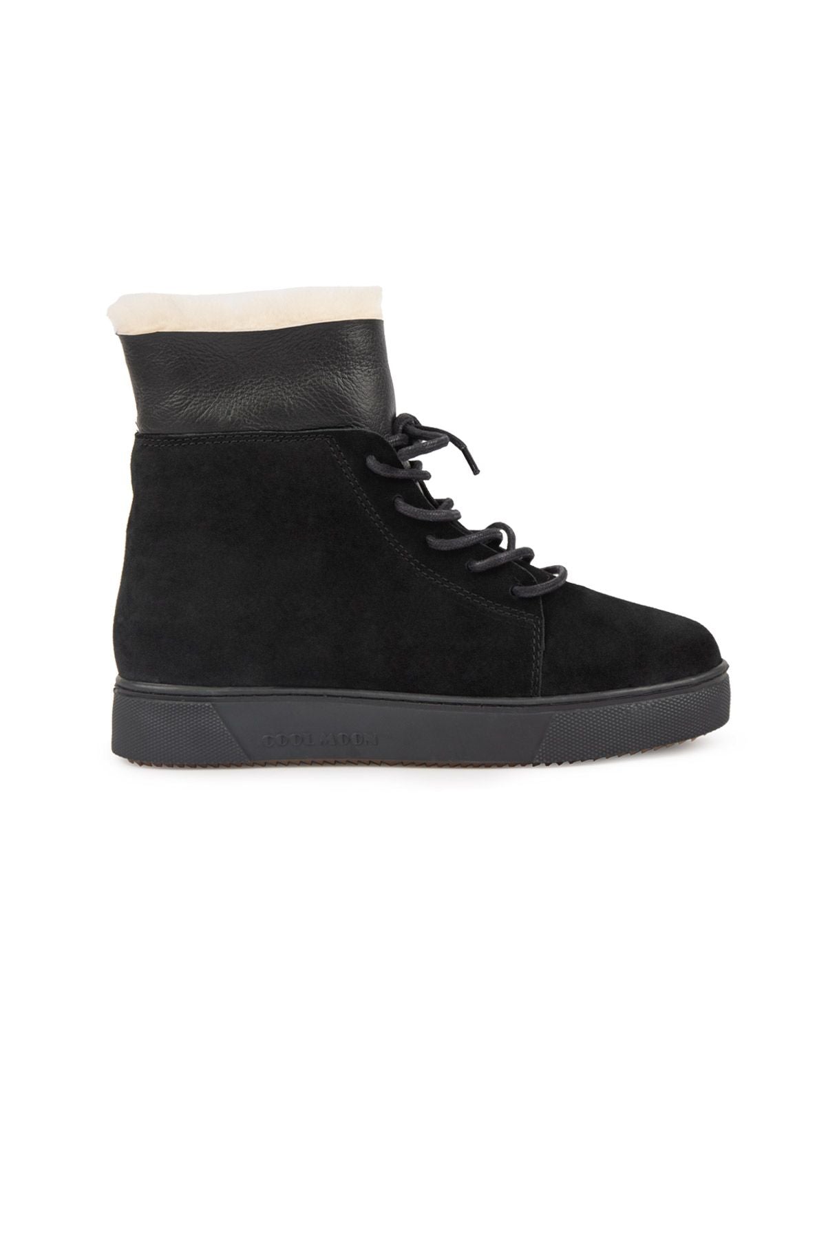 Cool Moon Suede Women's Boots with Zipper 191362  - Cream