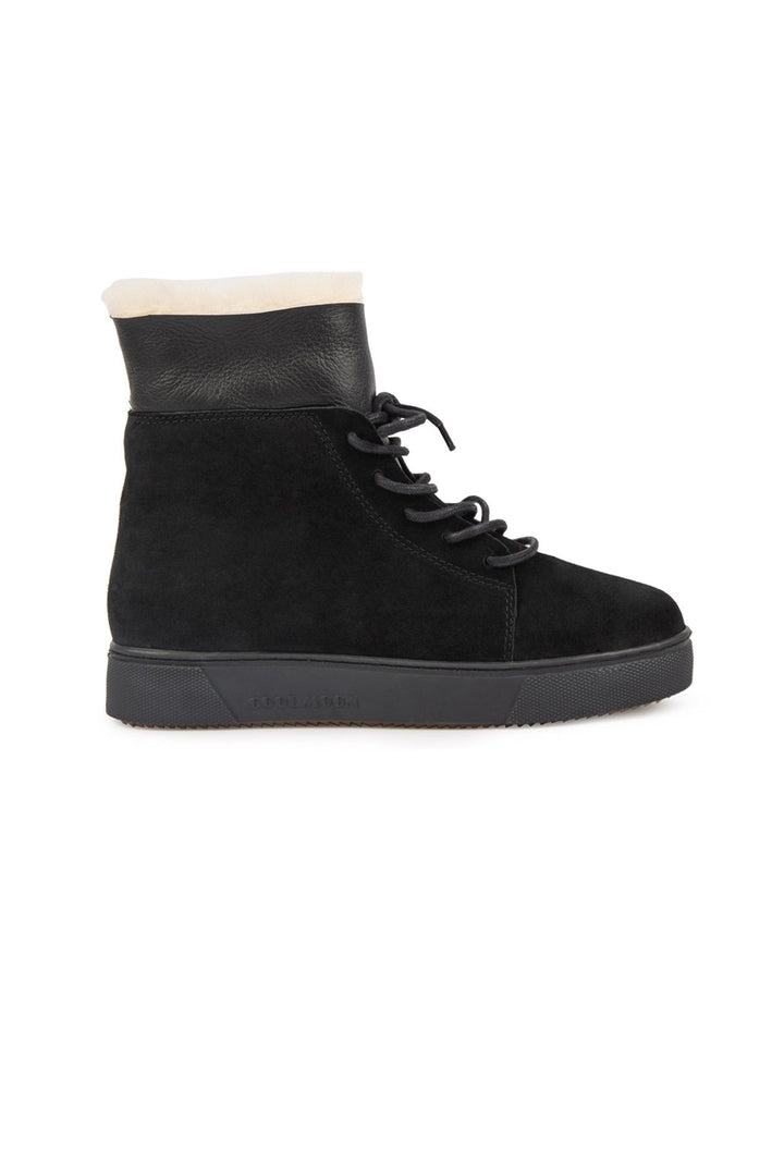 Cool Moon Suede Women's Boots with Zipper 191362  - Cream