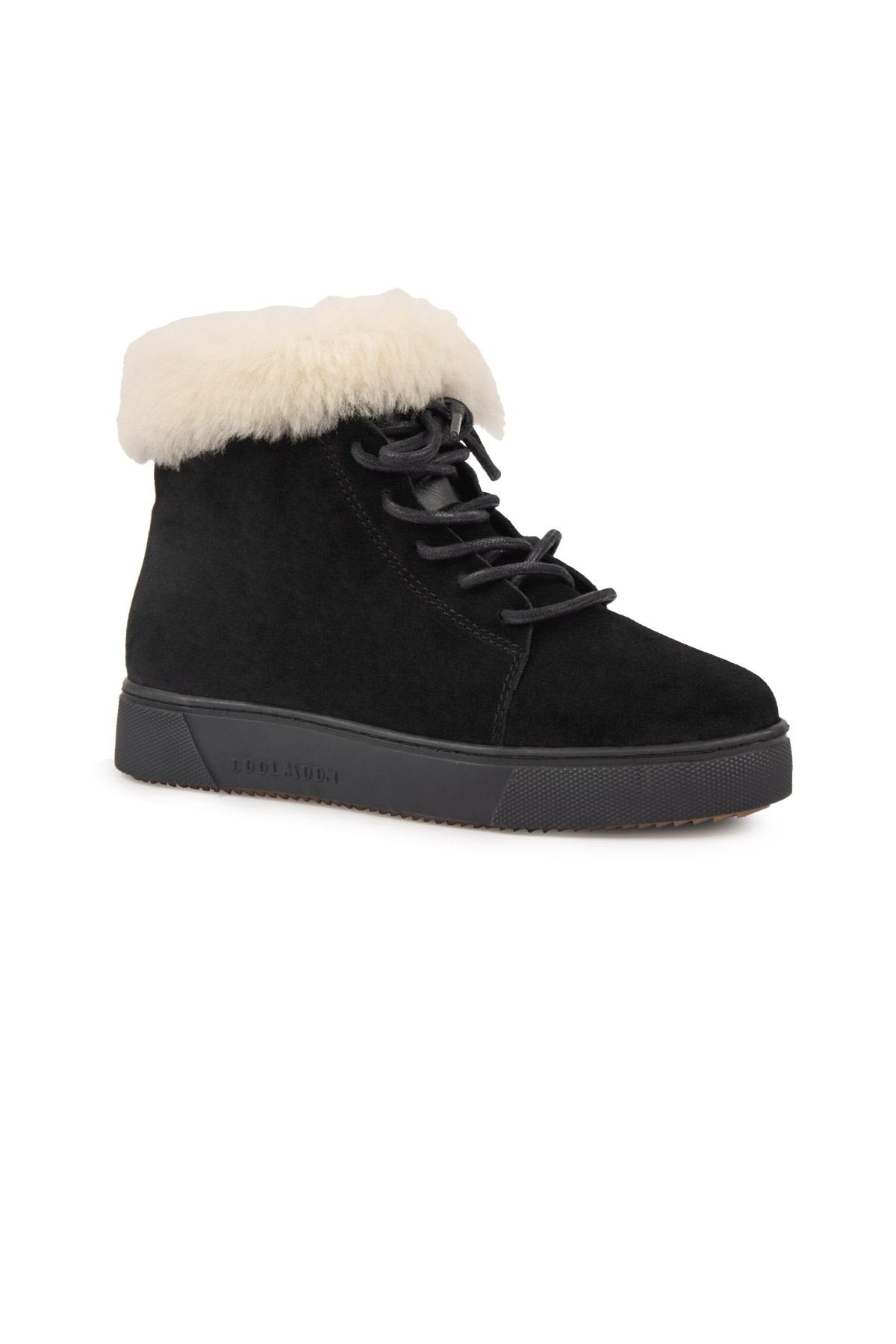 Cool Moon Suede Women's Boots with Zipper 191362  - Cream