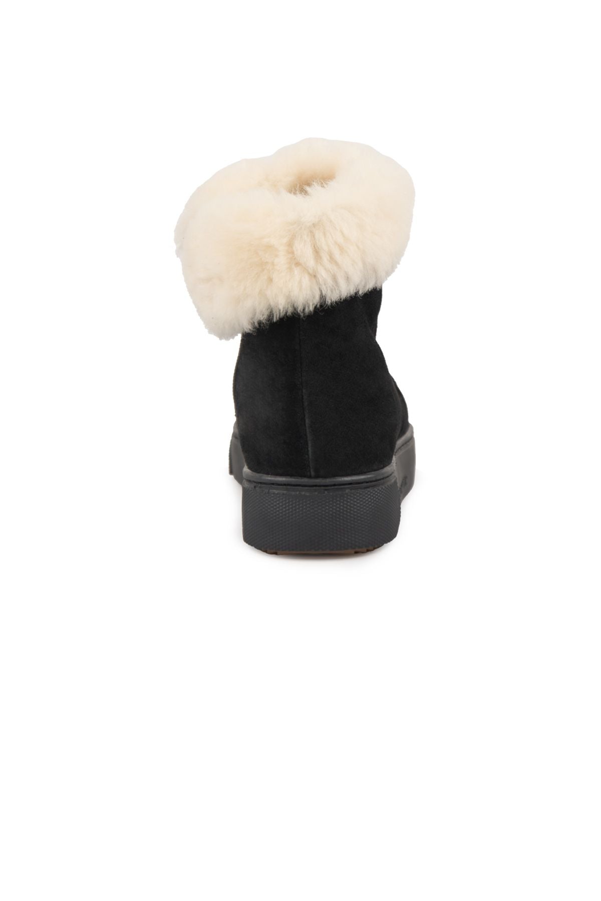 Cool Moon Suede Women's Boots with Zipper 191362  - Cream