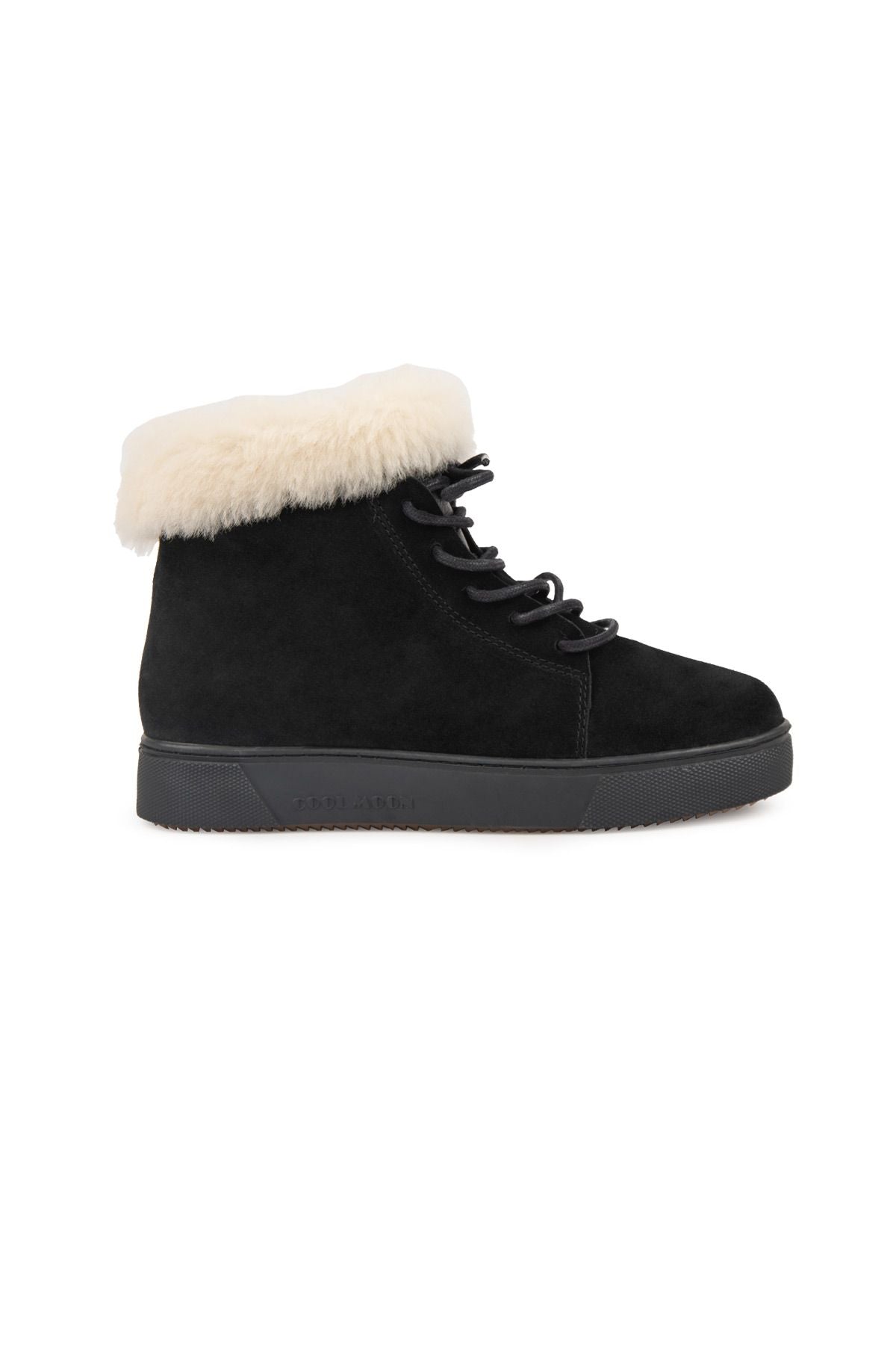 Cool Moon Suede Women's Boots with Zipper 191362  - Cream