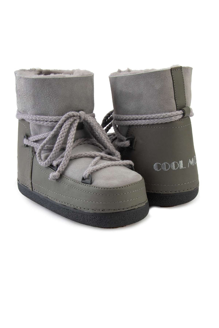 Cool Moon Genuine Sheepskin Women Snow Boots 251001  - Grey