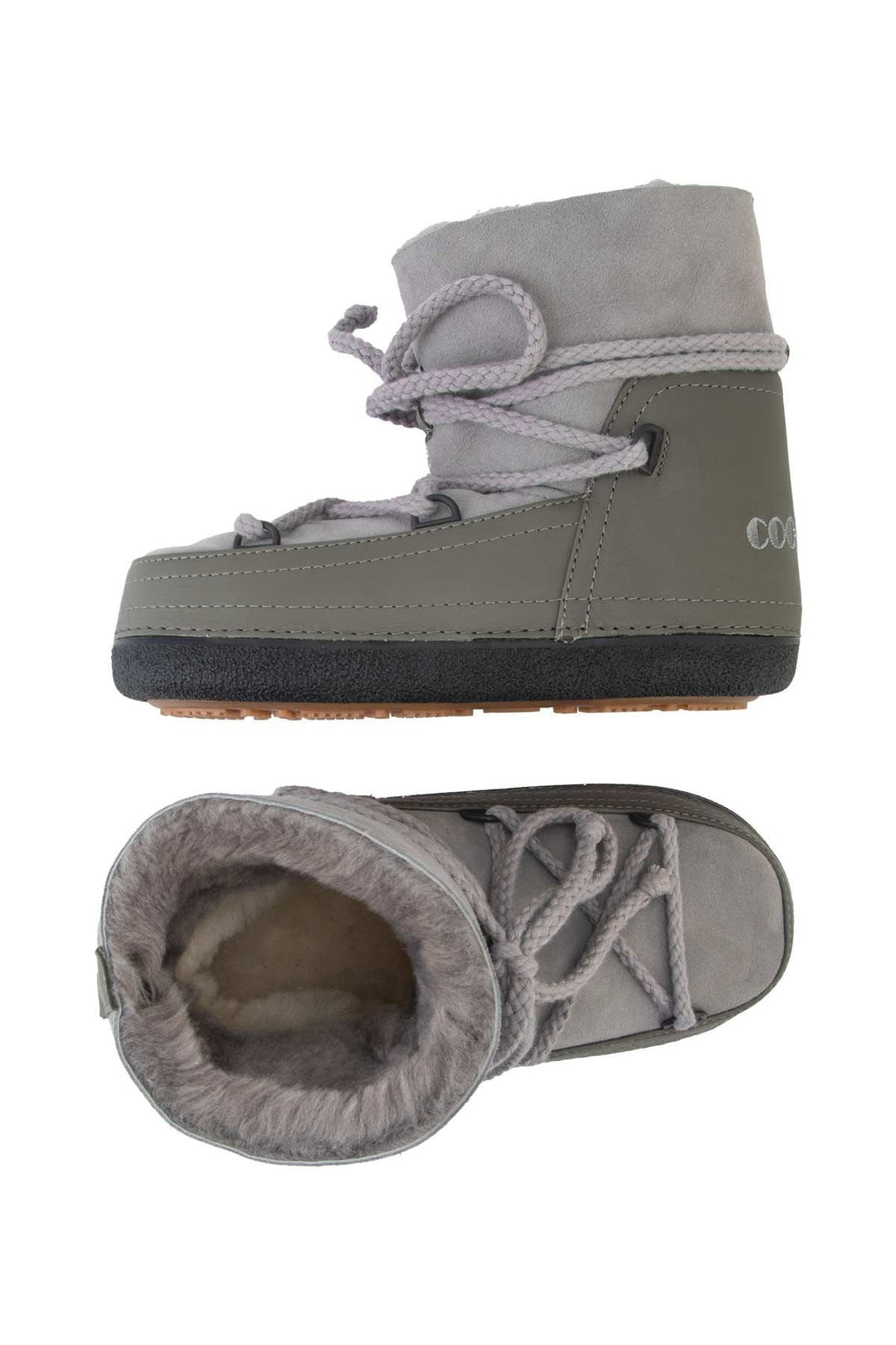 Cool Moon Genuine Sheepskin Women Snow Boots 251001  - Grey
