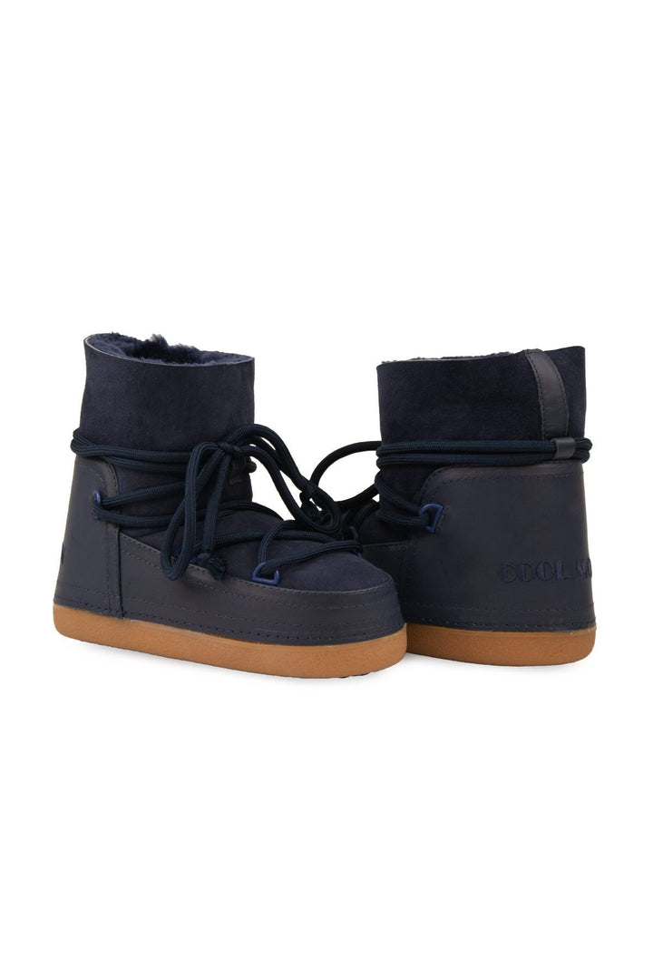 Cool Moon Genuine Sheepskin Women Snow Boots 251001  - Navy