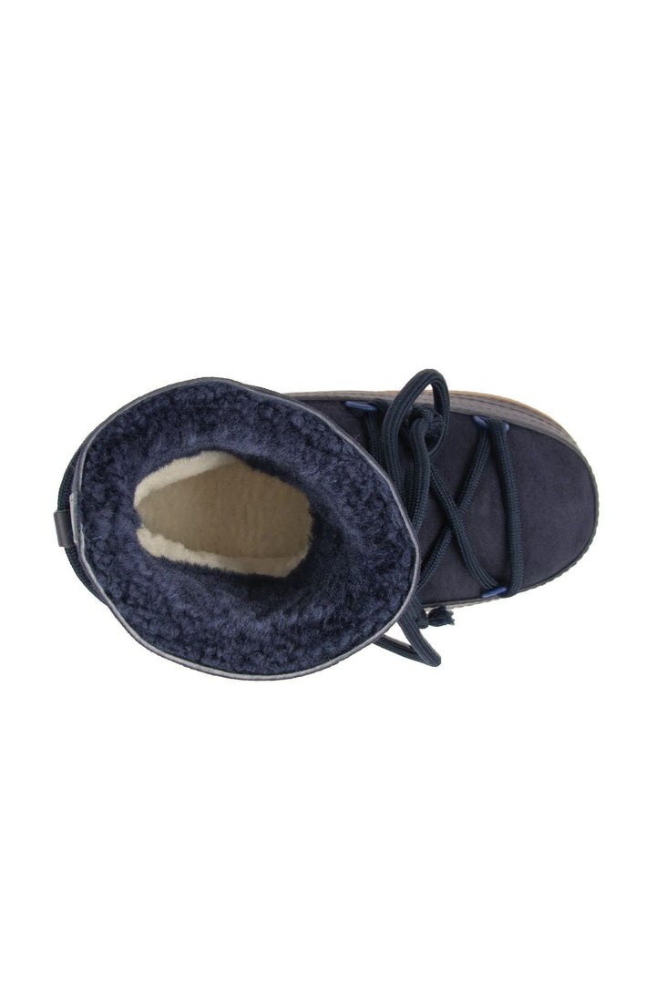 Cool Moon Genuine Sheepskin Women Snow Boots 251001  - Navy