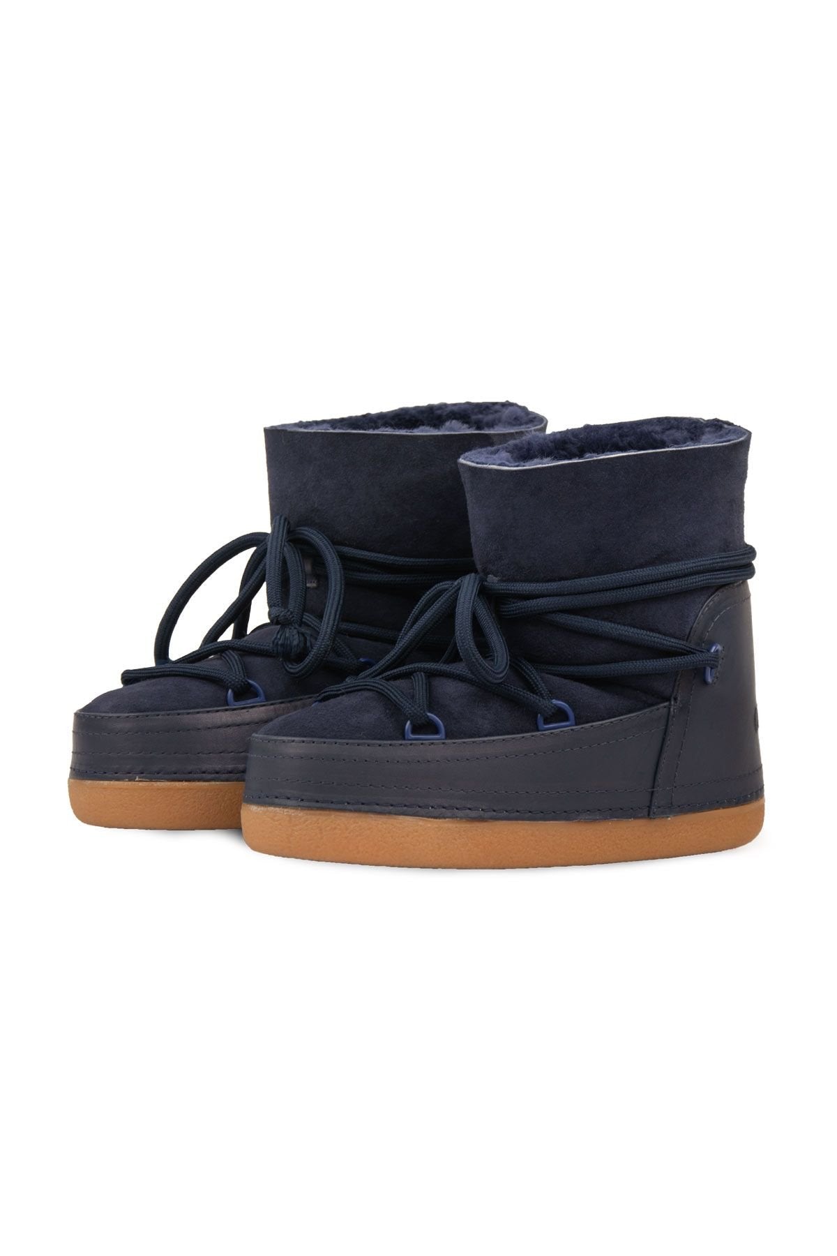 Cool Moon Genuine Sheepskin Women Snow Boots 251001  - Navy