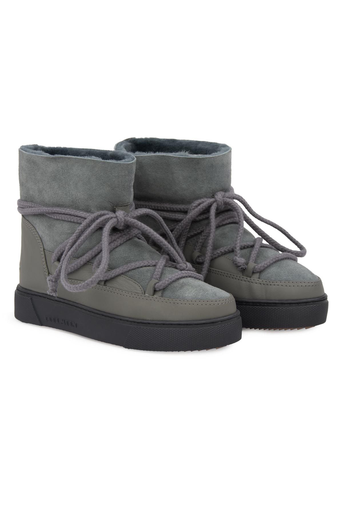 Cool Moon Shearling Women's Sneaker 355050  - Charcoal