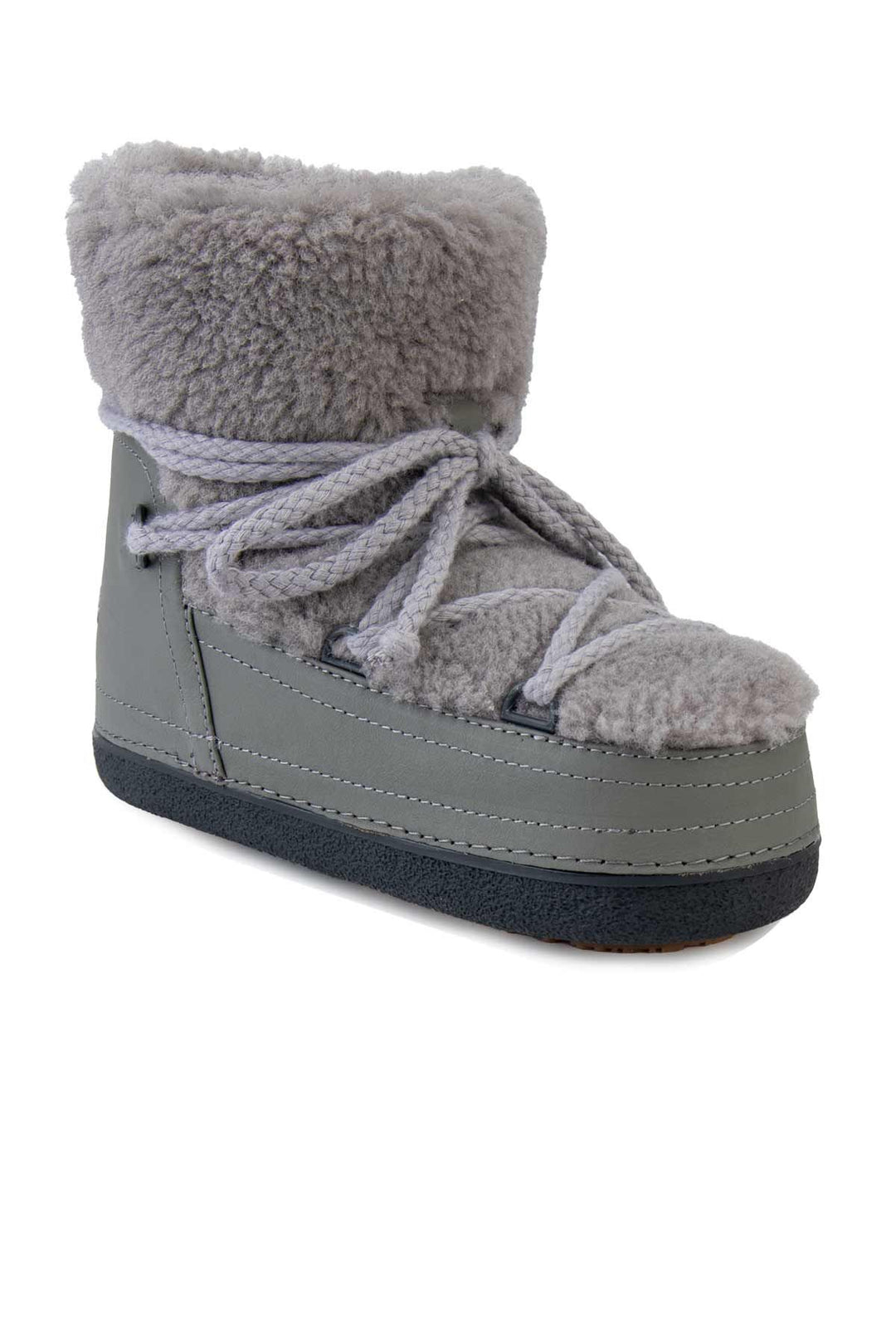 Cool Moon Genuine Sheepskin Women's Snow Boots 251211  - Grey