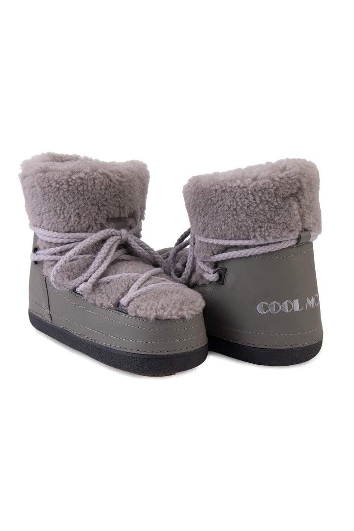 Cool Moon Genuine Sheepskin Women's Snow Boots 251211  - Grey